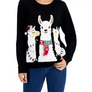 KAREN SCOTT
Women's Singing Llamas Graphic Sweater
